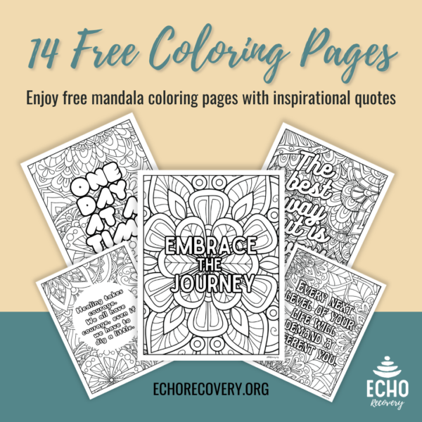 Recovery Themed Coloring Pages